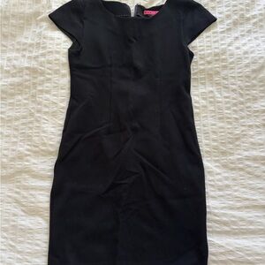 Alice + Olivia Classic Black Midi Dress